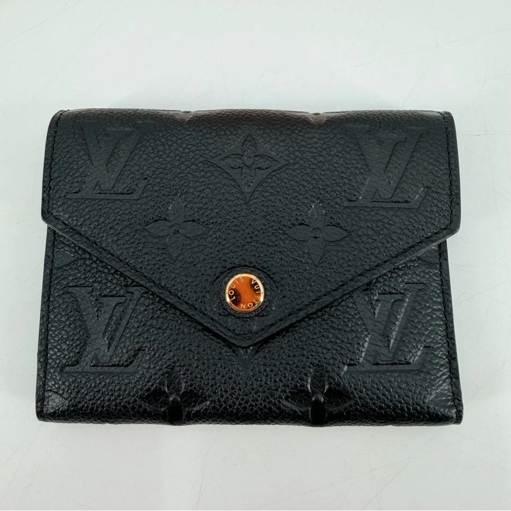 Louis Vuitton Zoe Black Monogram Empreinte Leather Wallet